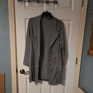 Chic Gray Women's Teddy Jacket